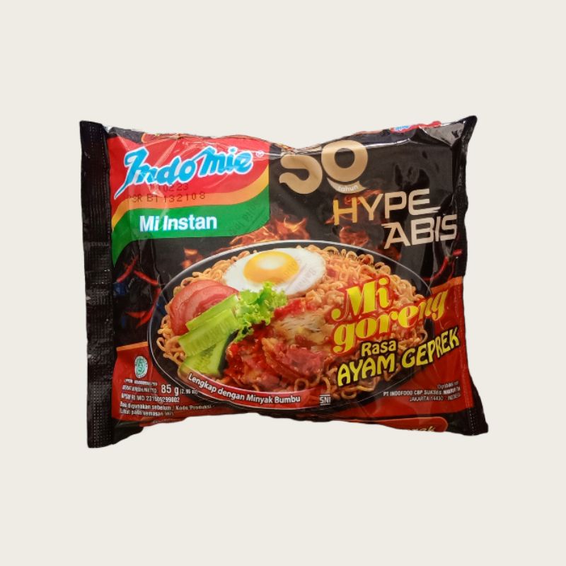 

INDOMIE Mi Instan Mi goreng Rasa AYAM GEPREK