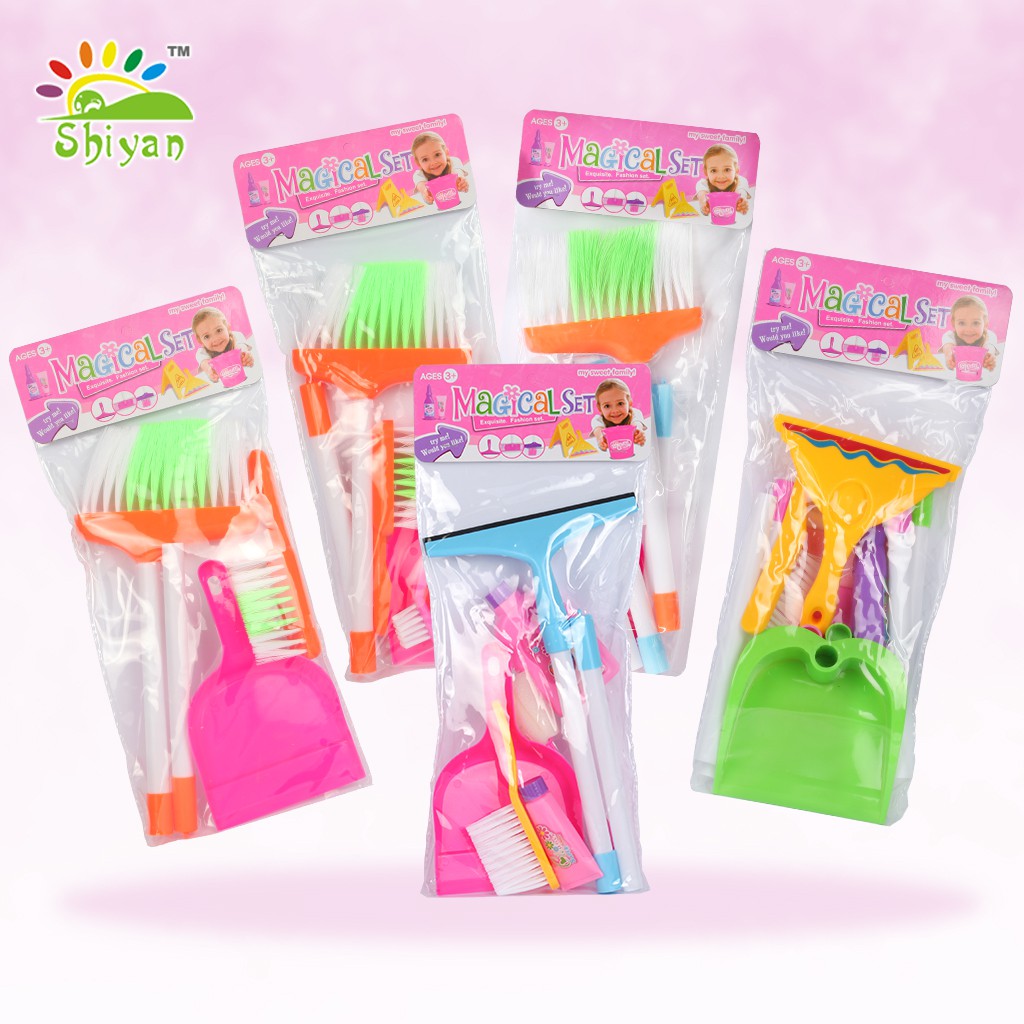 [Shiyan] mainan peran / mainan edukasi anak / mainan bersih bersih / mainan sapu sekop pel cleaning set toys education