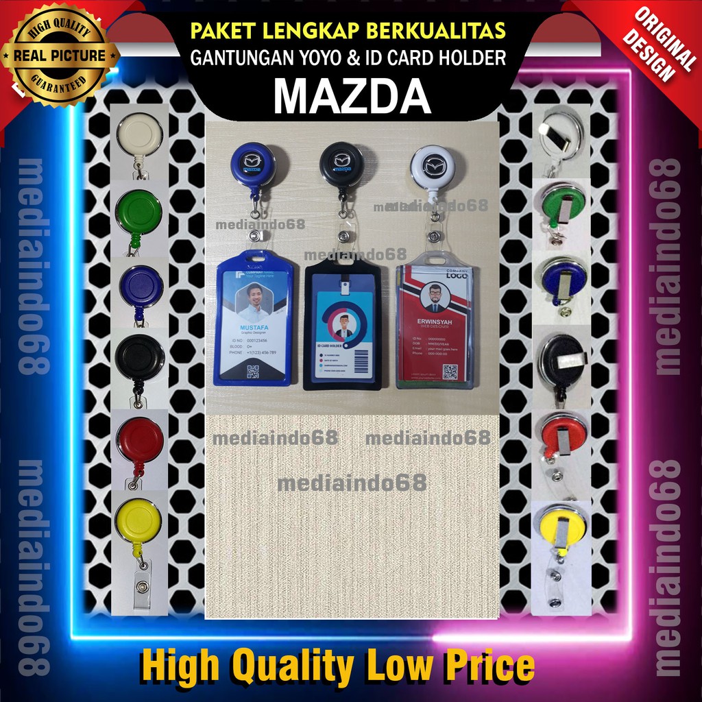 

YOYO GANTUNGAN ID CARD PUTAR STAINLESS -MAZDA(Paket Lengkap