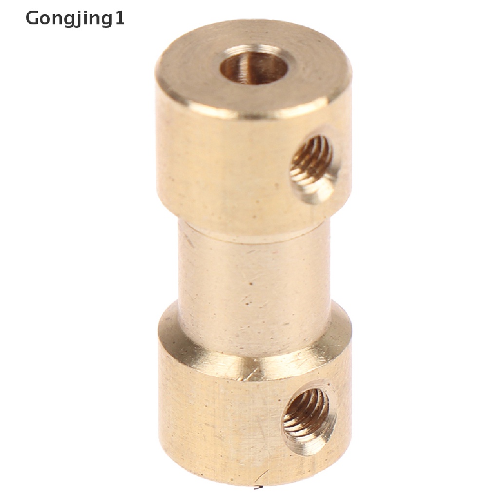 Gongjing1 Konektor Shaft Motor Drive Rigid Coupling Sleeve Bahan Kuningan 2-6mm
