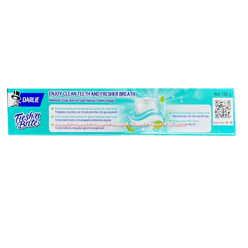 Darlie Fresh In Brite 140gr Tooth Paste Odol Toothpaste Darlie Gigi Bersih Nafas Lebih Segar Fresher Breathe Cleaner Teeth Darli 140 gram