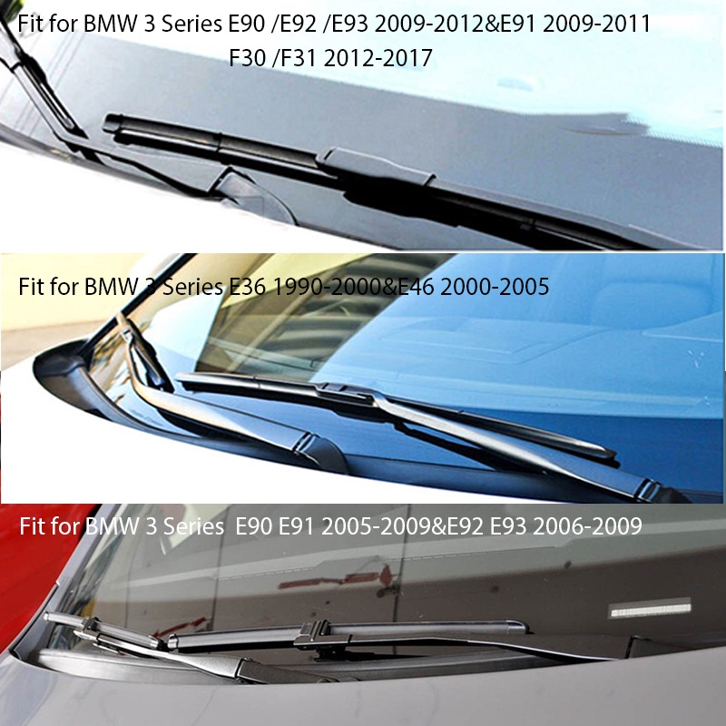 Blade Wiper Kaca Depan Mobil Untuk BMW E46 E92 E93 E36 F30 F31 E90 E91 F34 318i 320i 323i 325i 328i 318d 320 Md