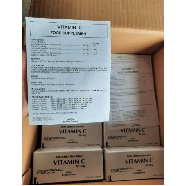Vitamin c 100 tab kimia farma