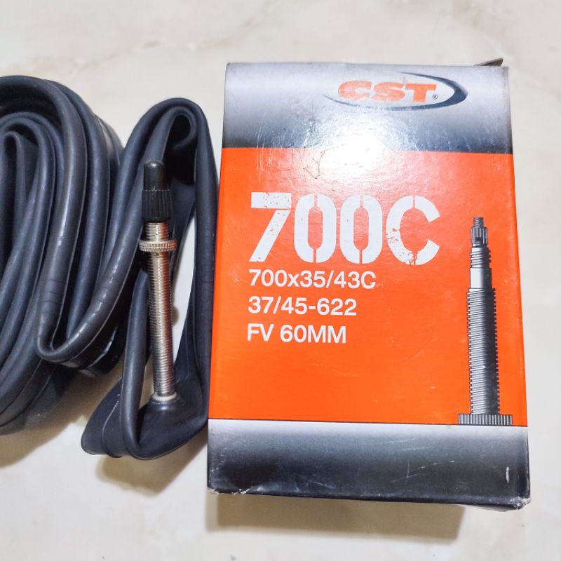 Ban Dalam Sepeda CST 700c Ukuran 700x35 - 700x38 Bisa Sampai 700x40 - 700x43 Pentil Kecil Presta FV 