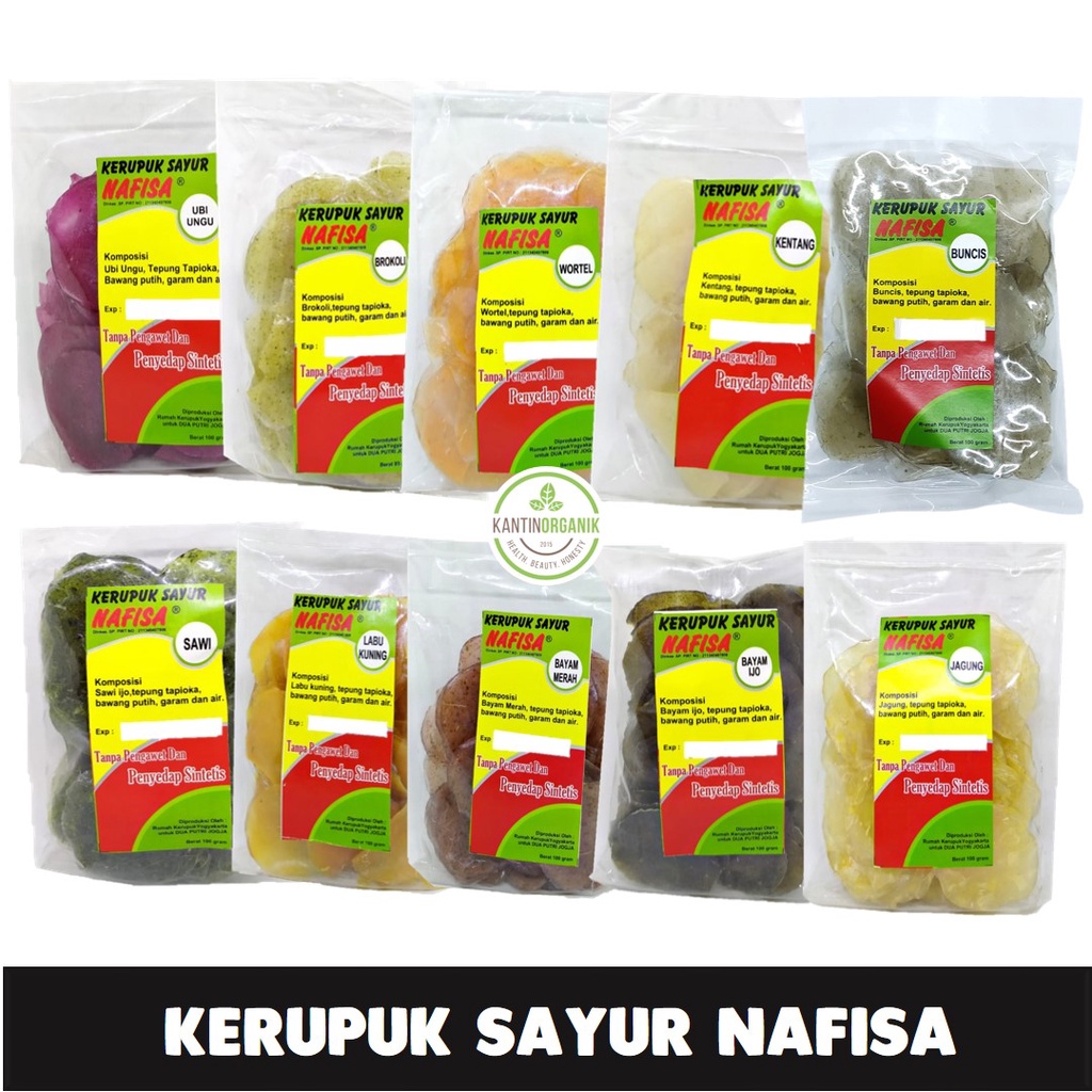 

Kerupuk Sayur Sehat/ Kerupuk Nafisa/ Kerupuk Non MSG