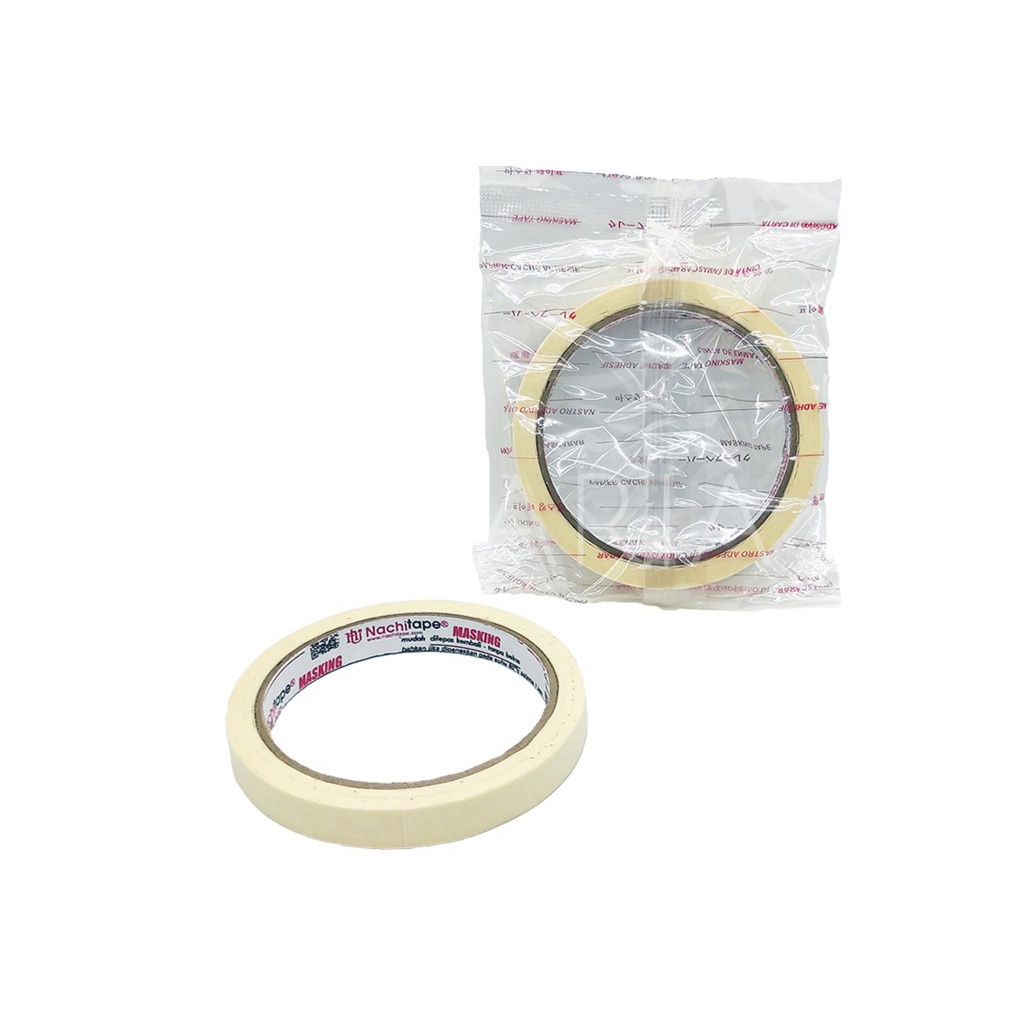 

Masking Tape / Selotip Lakban Kertas NACHI TAPE 12 mm 1/2 inch 20 yard