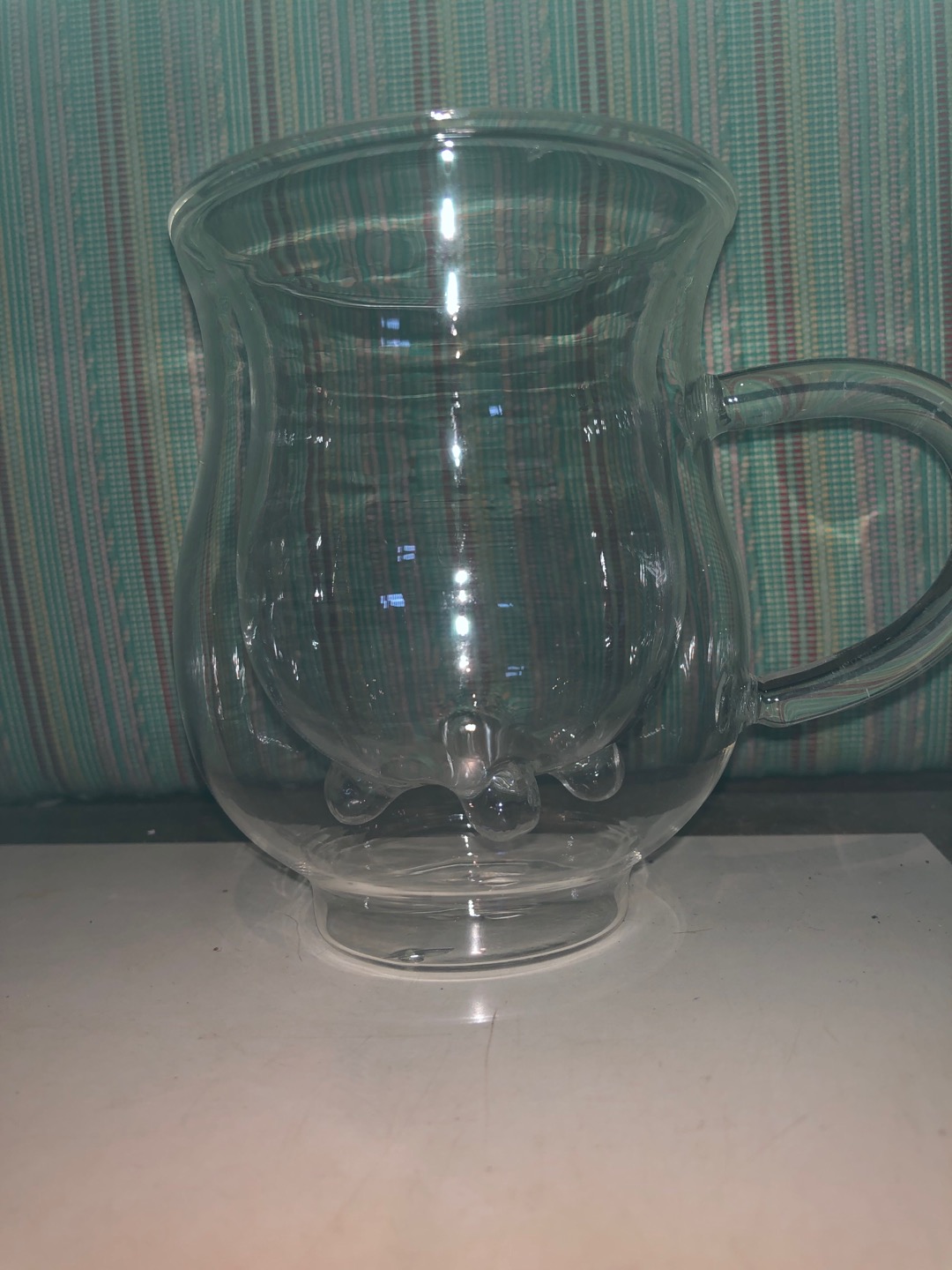 Gelas Kaca Dua Lapis Motif Sapi 250ml