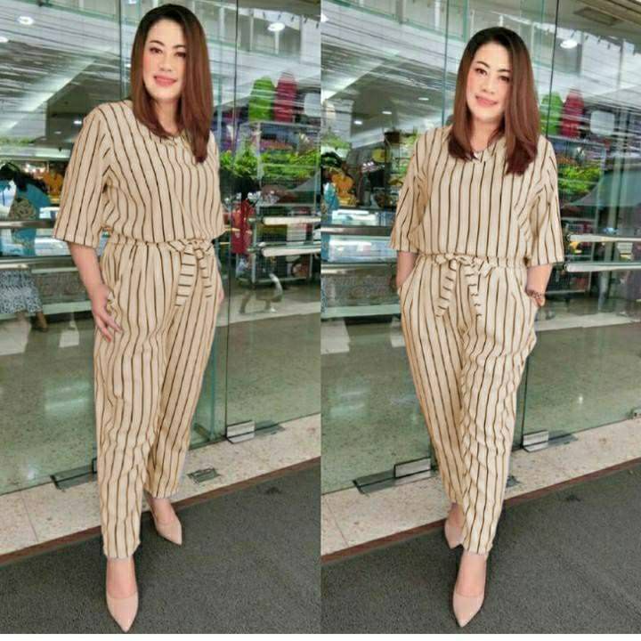 Long Jam Sella XL 5WARNA | Jumpsuit Panjang Big Size | Busana Wanita | Jumpsuit Jumbo Wanita Kekinia