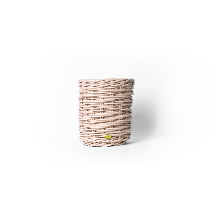 Cylinder Basket in Fossil - Small