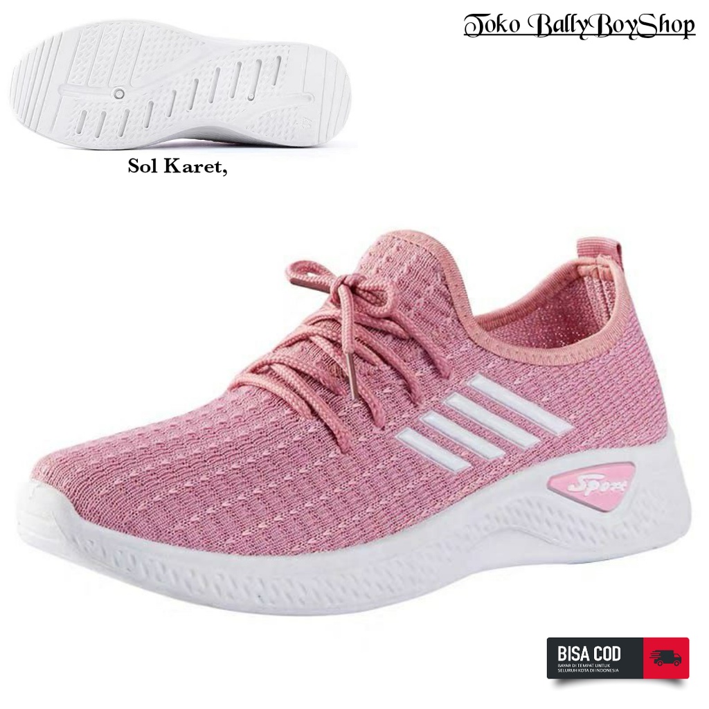 Sepatu Sneakers Wanita Import / Sepatu Sport Wanita / Sepatu Santai / Sepatu Murah / Sepatu Cewek