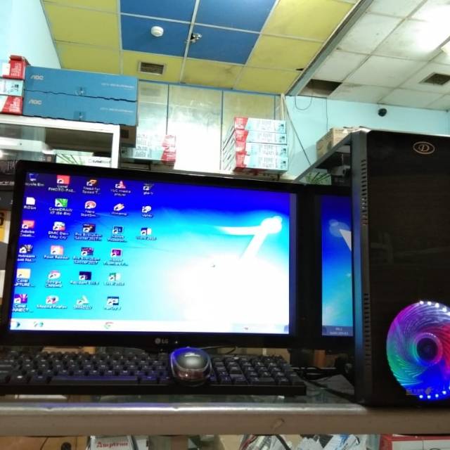 PC Core i5 Ram 16 gb led 19 siap pakai