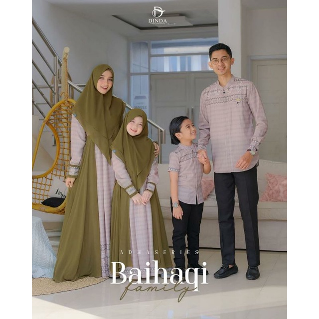 Sarimbit Baihaqi Family | Sarimbit Eid Adha | Sistem PO | Dinda Dress | Sarimbit by Dinda Dress | Sa