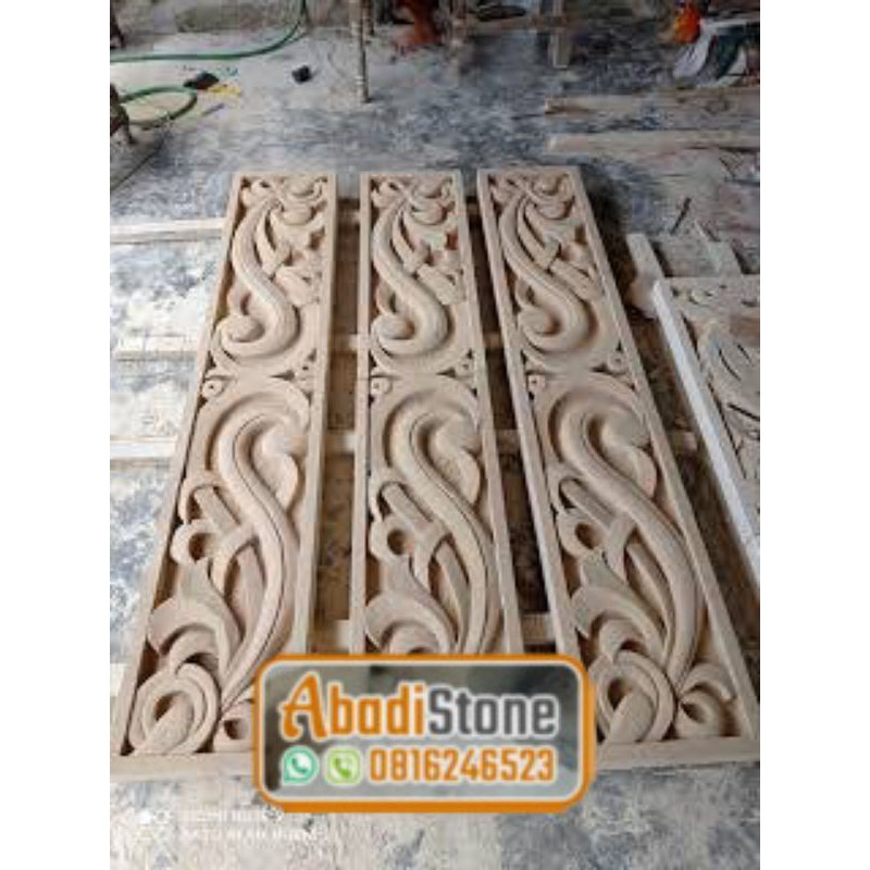 relief kerajinan batu alam ukir hiasan dekorasi dinding