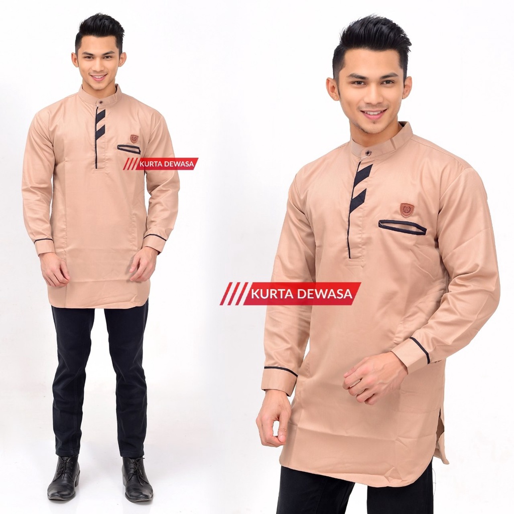 [ORIGINAL BALQIES] Koko kurta terbaru baju koko modern bordir pria dewasa lengan panjang koko muslim pakistan murah