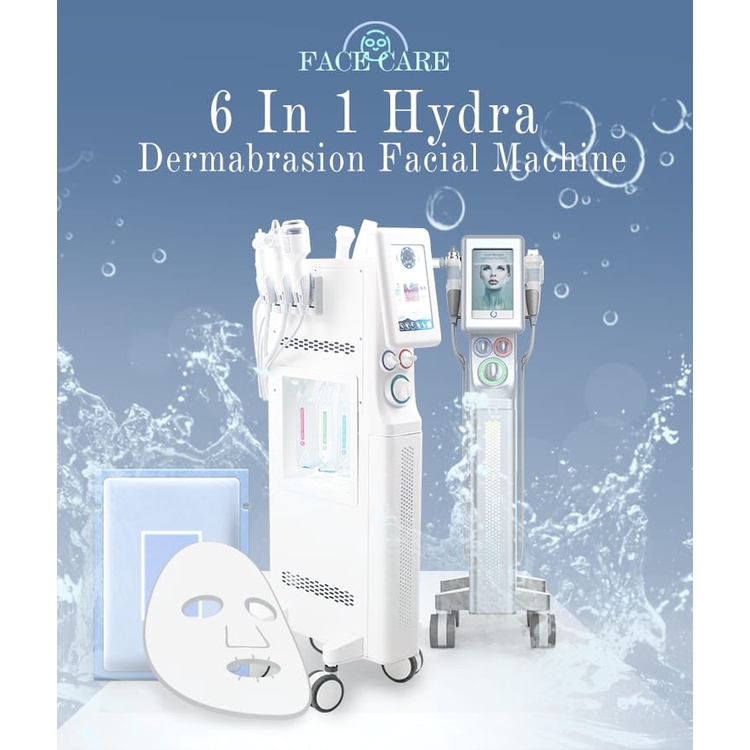 Hydra diamond microdermabrasion facial machine Ashe Super Bubble 6in1 for salon and clinic