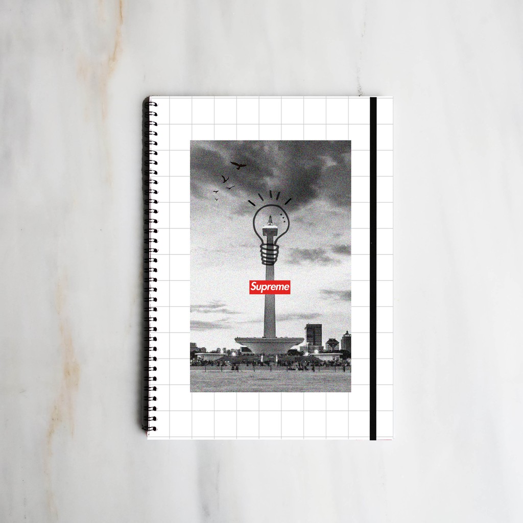 

[INDOPRIDE] MONAS SUPREME Spiral Ruled Notebook Diary Journal Office School Supplies Buku Tulis
