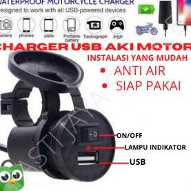 UGX.19Au22r ‣ Casan Hp Di Motor Charger Aki Charger Phone Handphone Chasan Carger Sepeda Motor