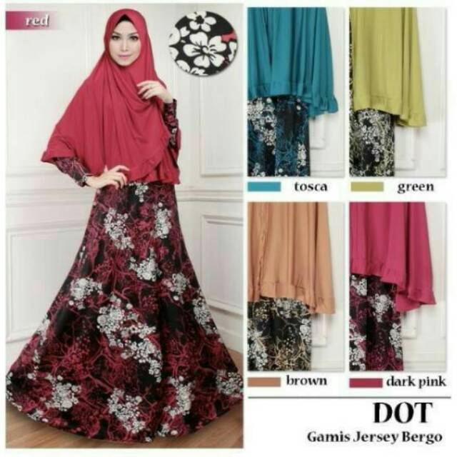 Syar'i Jumbo/Gamis Syar'i Murah/Baju Muslim Murah/Grosir Gamis Murah/Syar'i Jersey Murah/Gamis Murah