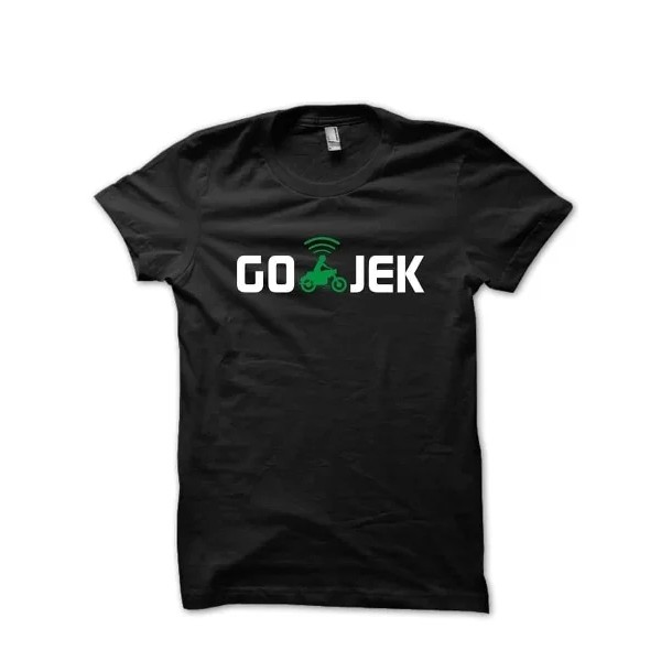 Kaos Tshirt GOJEK casual Pria Wanita Combed Murah
