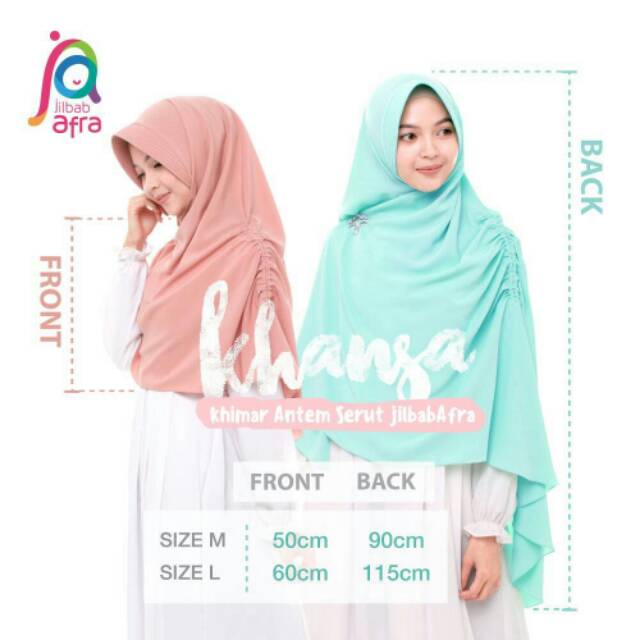 JilbabAfra Khansa Khimar Serut Jilbab Arfa Jilbab Afra