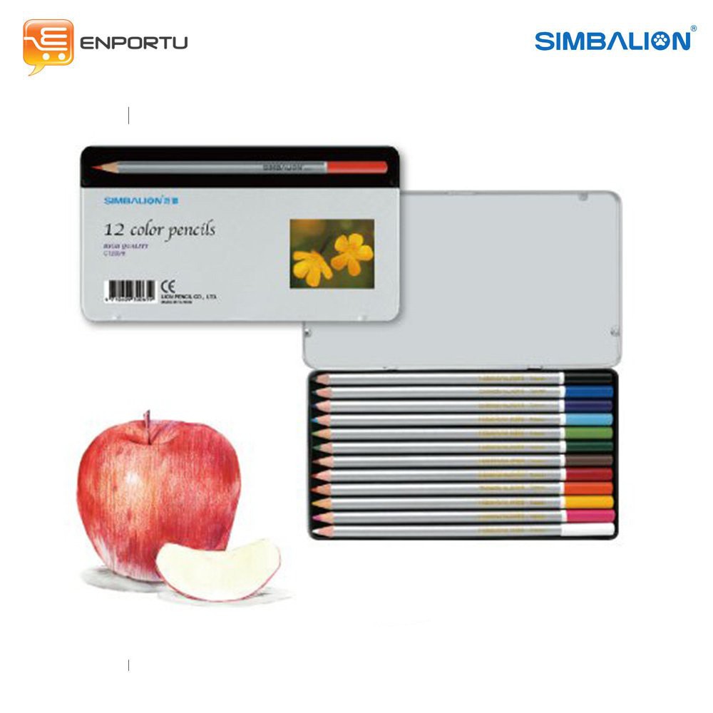 

Murah Simbalion Pencil Color 12 Warna Metal box - C1200 Pensil warna Diskon
