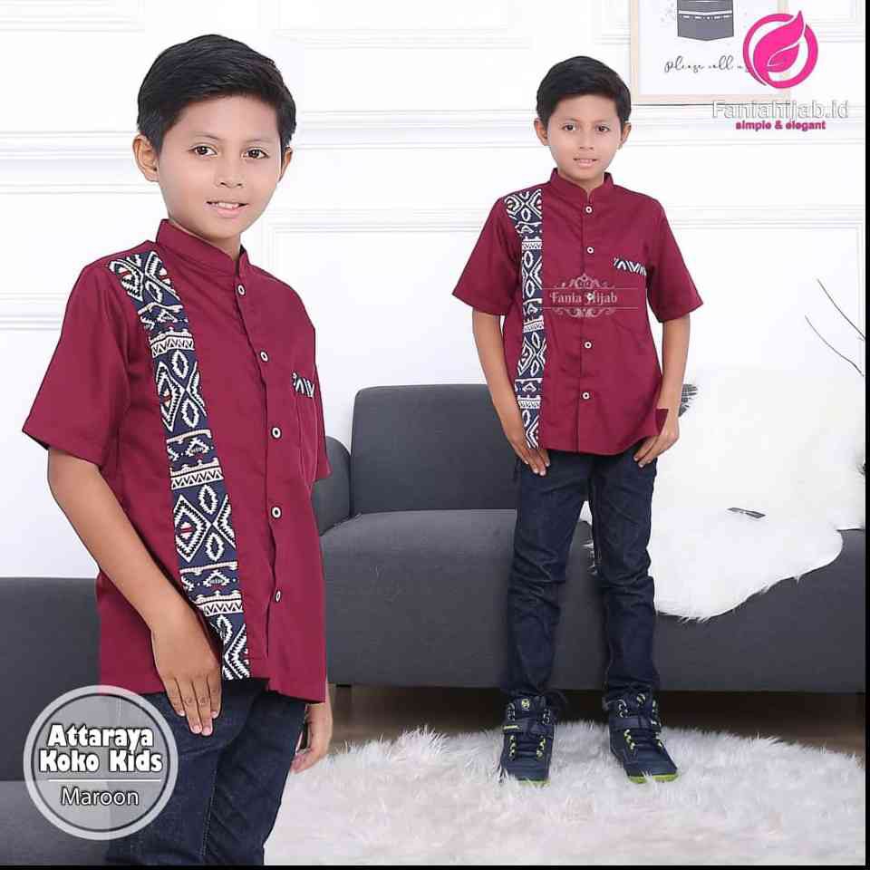 ATTARAYA KEMKO KIDS || Kemeja Koko Couple by Fania Hijab
