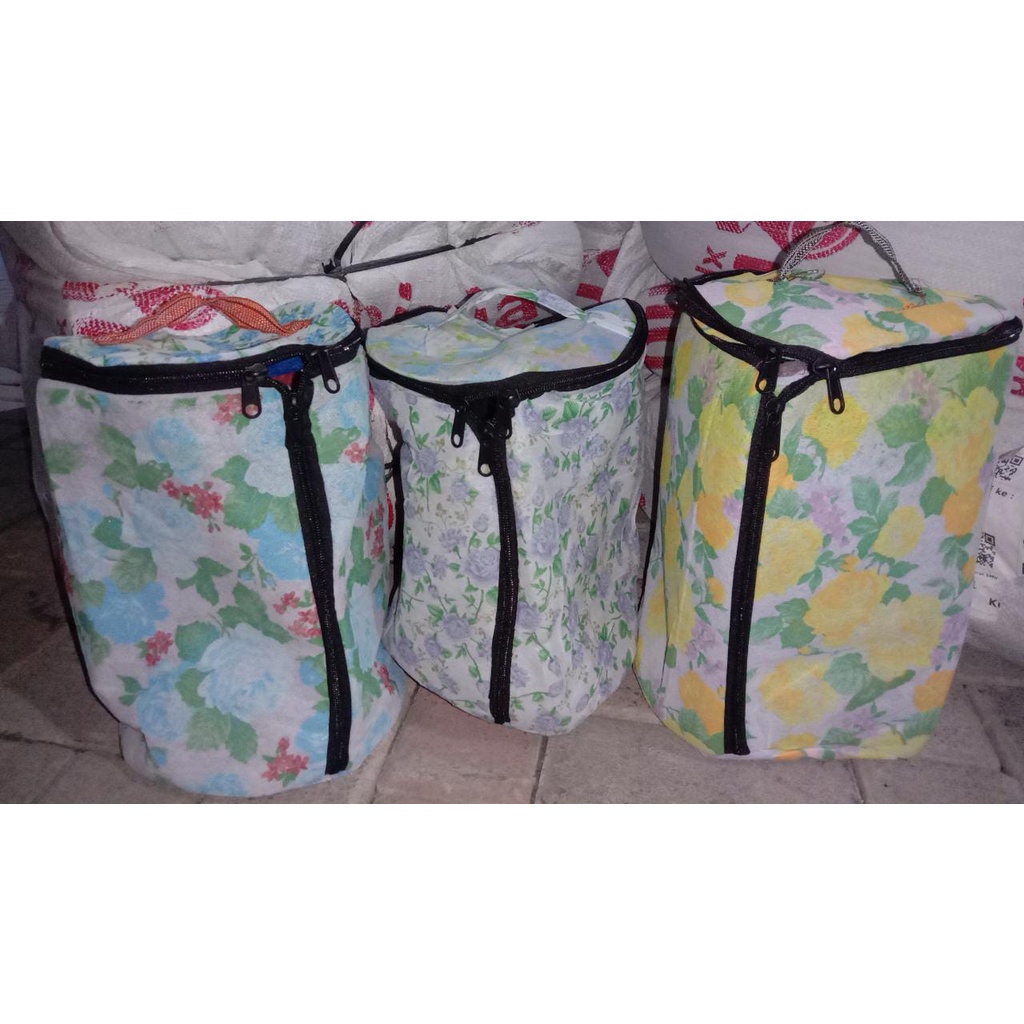 RN Tas Piring / Tempat wadah Piring bahan dari Kain ada Resleting