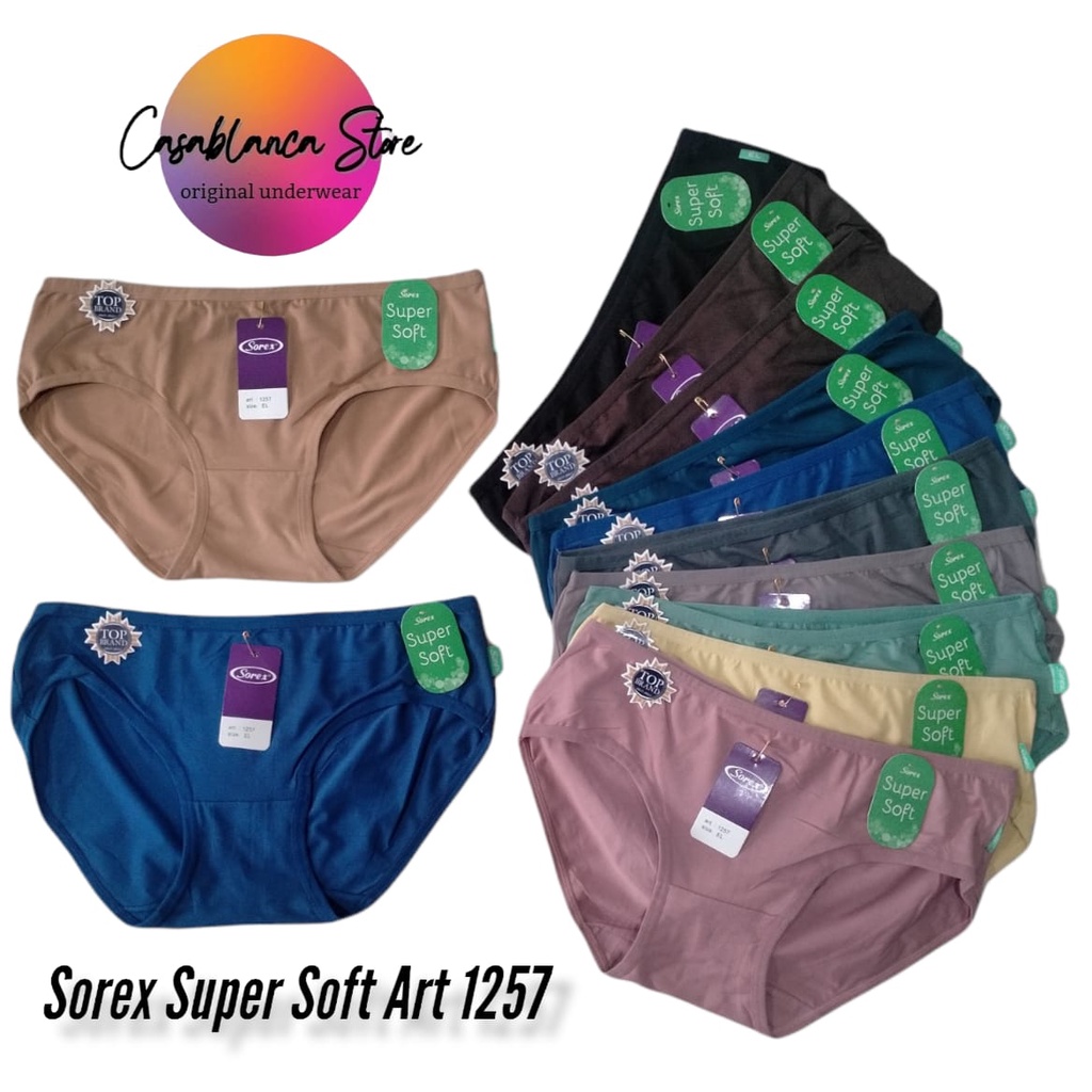 CELANA DALAM WANITA SOREX EDISI SUPER SOFT (Art. 1257) BERBAHAN SANGAT HALUS &amp; LEMBUT.