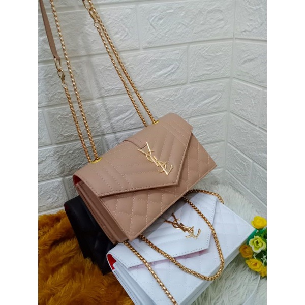 TAS SLEMPANG VSL BORDIR TALI RANTAI ULIR UK 22X16CM