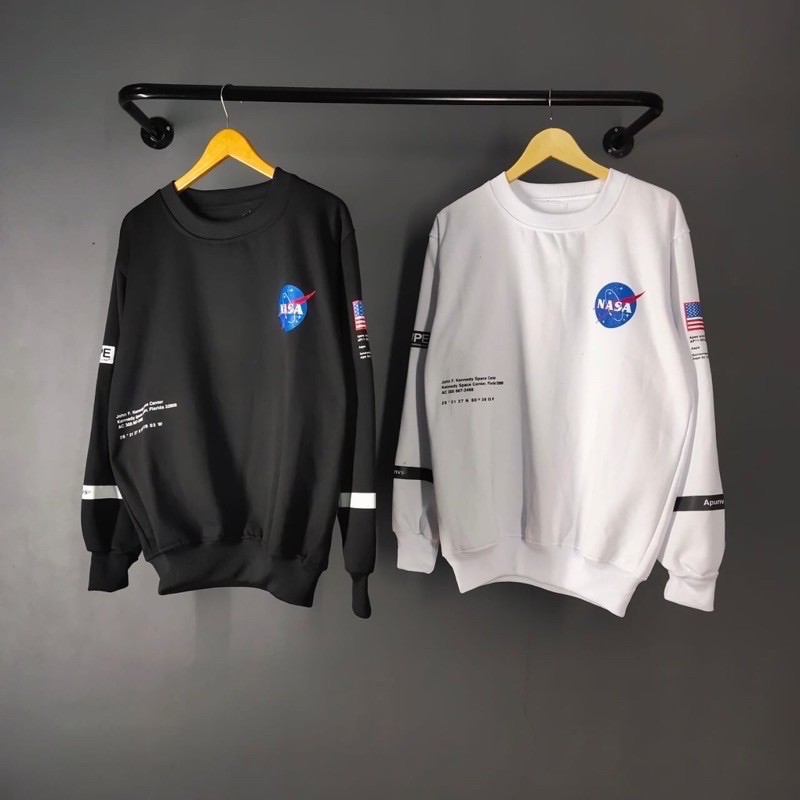 COD-PROMO CREWNECK NASA AAPE /crewneck NASA termurah bisa untuk pria/wanita hoodie sweater