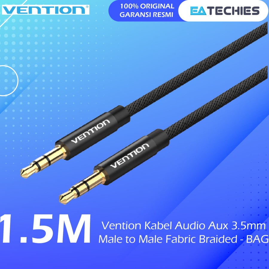 Vention Kabel Aux Audio Splitter Earphone Jack 3.5mm Cable Headphone Original