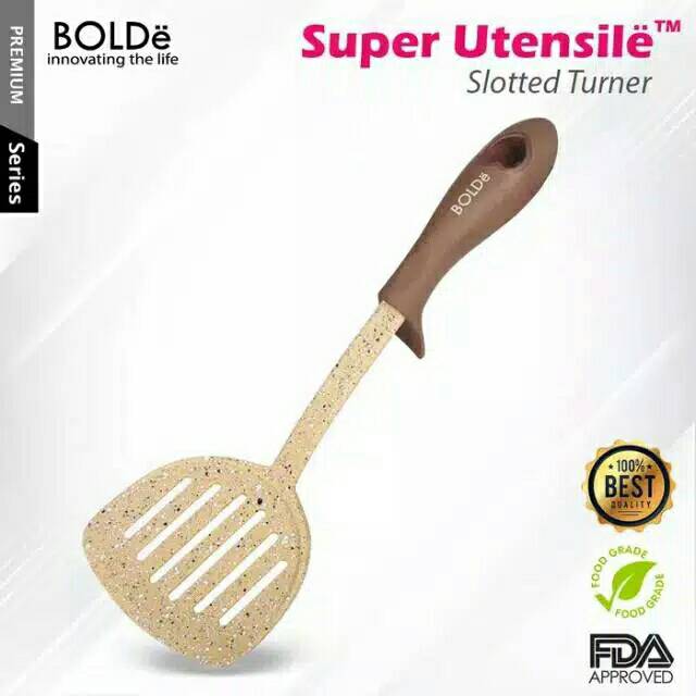 BOLDE super utensil slotted Turner - Sutil - sodet - spatula lubang