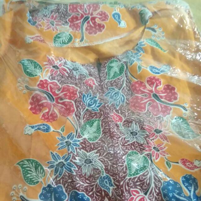 Batik Furry - Atasan Batik Tunik Wanita Modern Terbaru Seragam Kantor Tunik Size S - 4xl