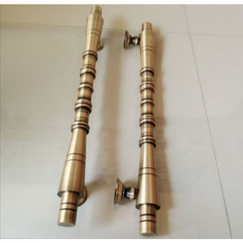 Handle Pintu Bambu Kuningan 60cm/ Tarikan Pintu Kuningan/ Pegangan Pintu Gebyok/Pintu