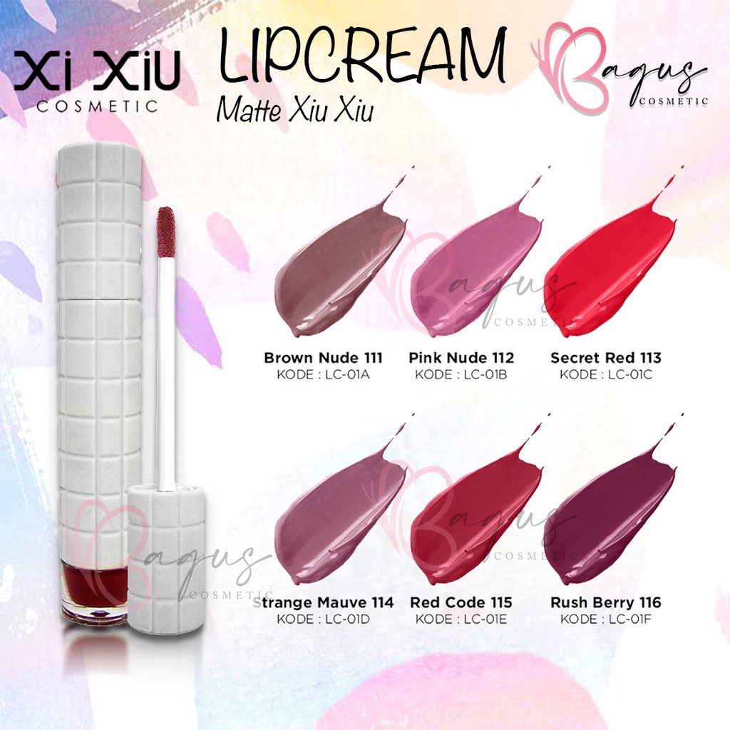 ⭐BAGUS⭐ LIP CREAM MATTE XI XIU / LIPCREAM XI XIU BPOM / LIPSTIK XI XIU