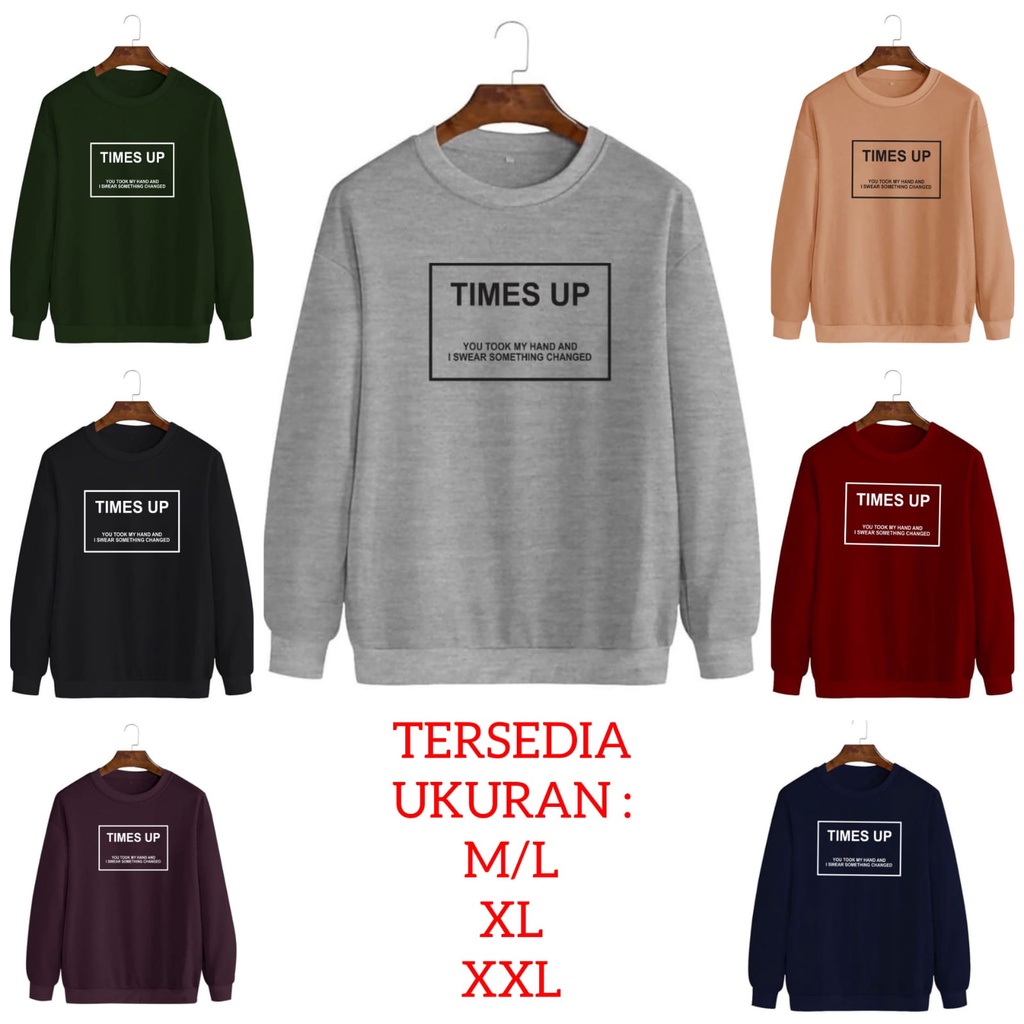 ALIPIO FASHION - BAJU SWEATER TIMES UP / sweater pria / wanita / keren / terbaru