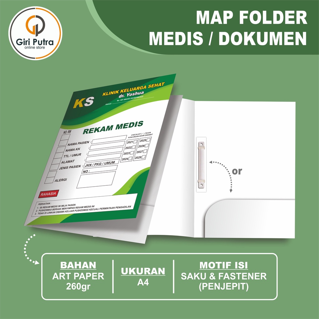 Map Folder / Map Dinas / Map Sekolah / Map Kantor / Map Rekam