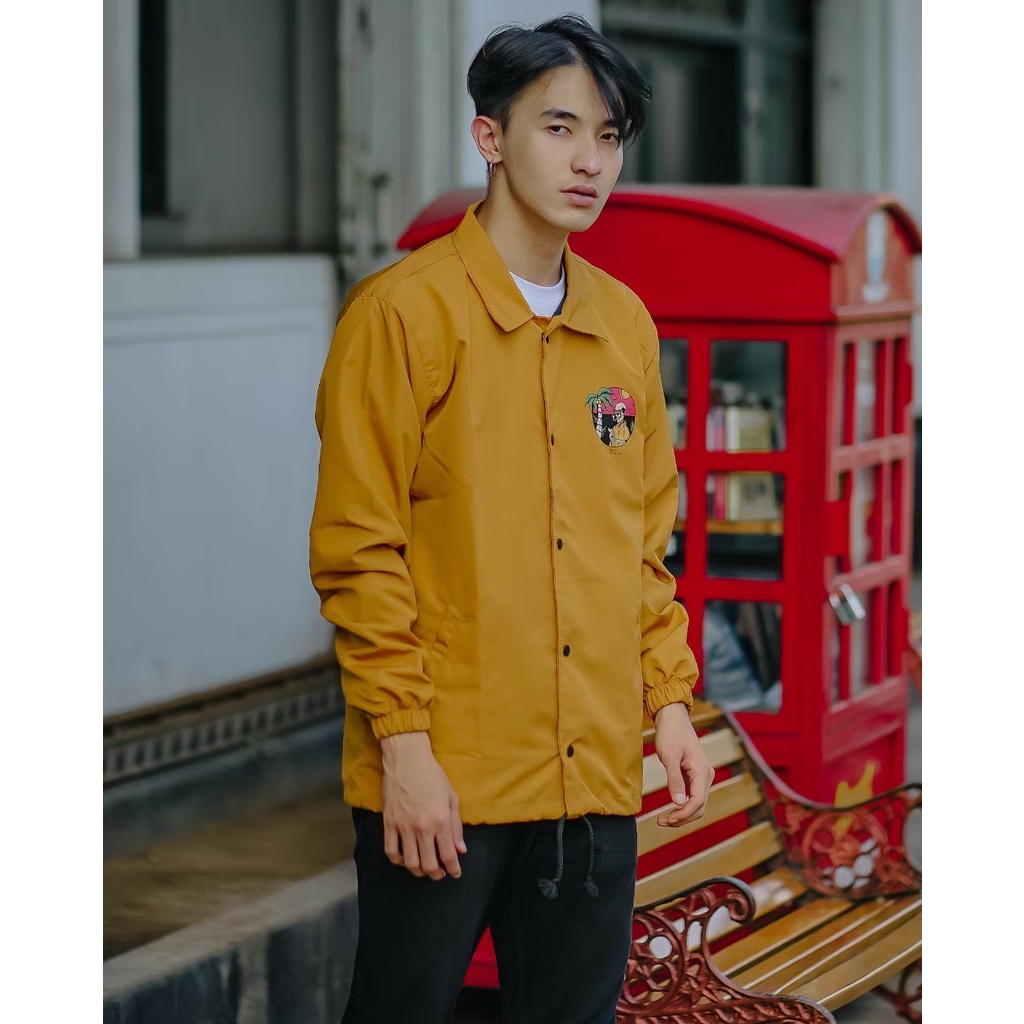 Terlaris ! Jaket parasut pria Coach Original Gaya Jepang Terbaru / Jaket Pria Parasut Coach Wolf Bisa COD