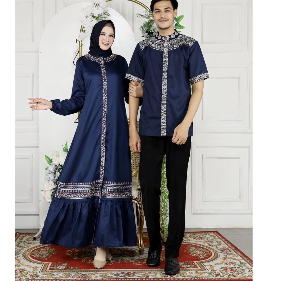 Paling Diminati Gamis Couple Raradisa Pasangan Terbaru Kekiniian//Gamis Couple Toyobo Bordir Mix Pay