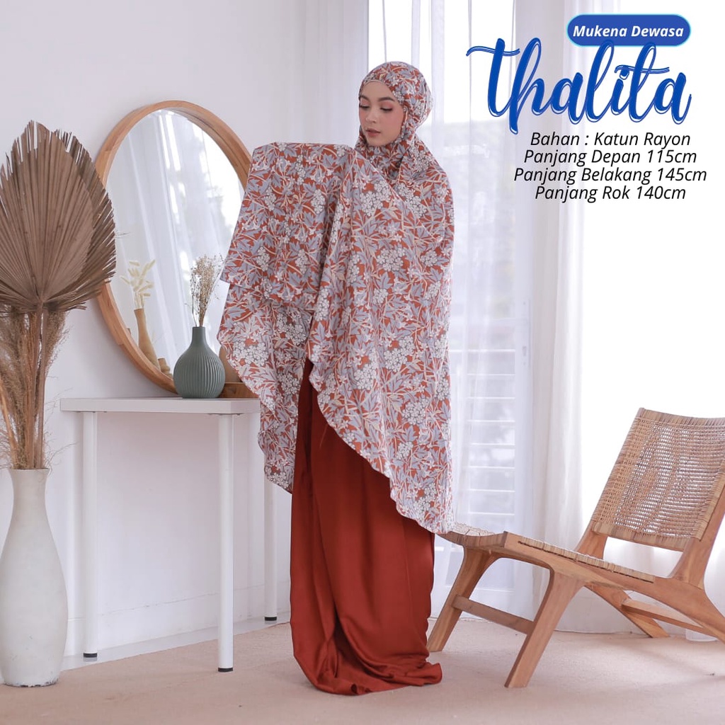 Termurah Mukena Dewasa Thalitha Mukena Jumbo Bahan Katun Rayon Premium Adem Nyaman Dipakai Bisa Cod