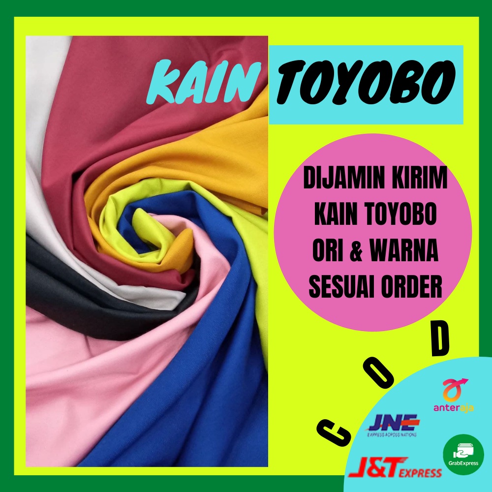 Bahan kain bakal kain katun Toyobo Katun Jepang Cotton Bakal Kain Katun Meteran Bahan Kain Katun Bahan Kain Toyobo Premium Bahan Kain Katun Jepang Meteran Polos Kain Katun Toyobo Polos