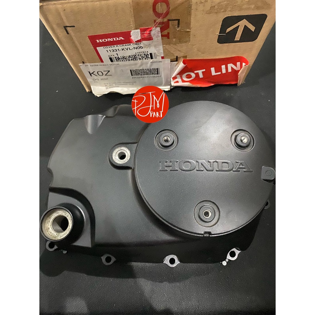 cover R crank case kanan bak tutup mesin kopling supra x 125 batman hitam 11331-KVL-N00