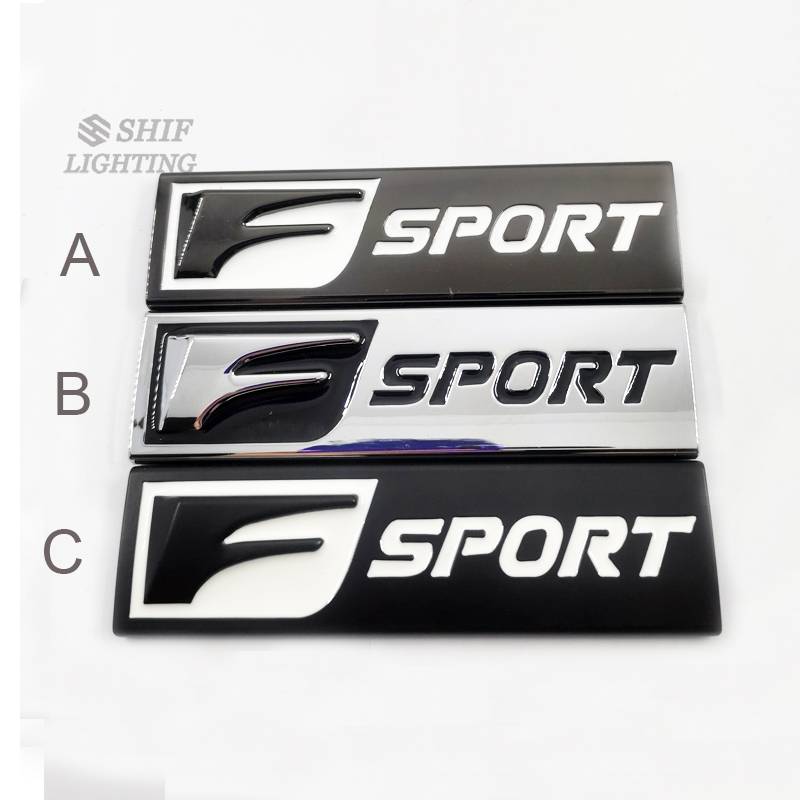 1pc Stiker Emblem Logo F Sport Bahan Metal Untuk Mobil Lexus