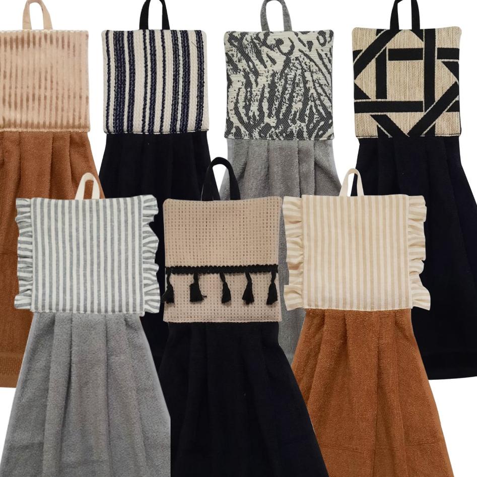 Hemat Belanja Lap Tangan / Hand Towel Kutsurogi Motif Giza, Isla, Monochrome, Nami, Zebra, Zen