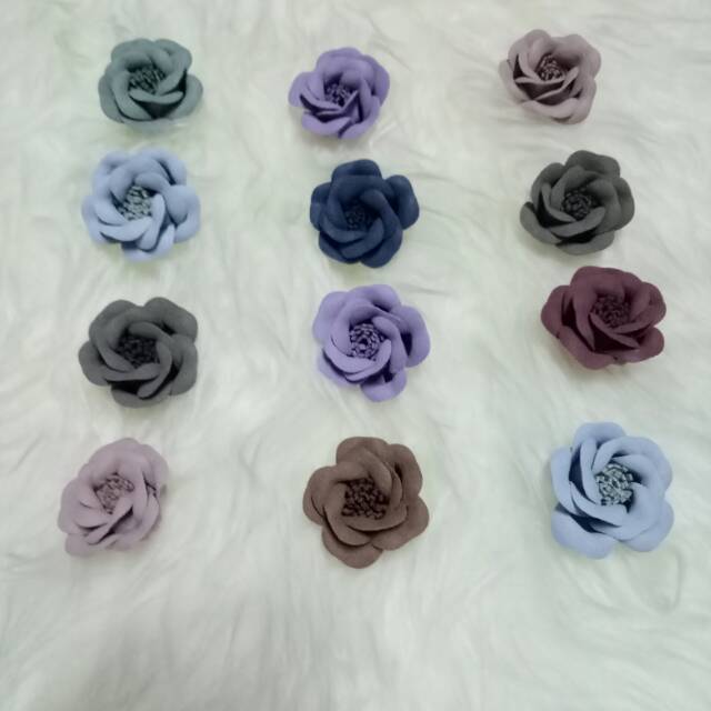 aplikasi bunga hiasan aksesoris bahan craft bros