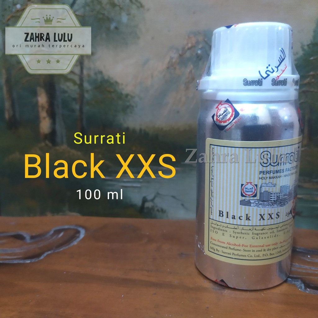 Parfum BLACK XXS 100 Gms By Surrati Asli Original Arab Saudi