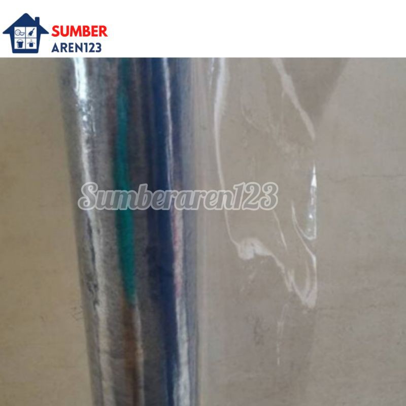 Plastik Mika Bening Lemas Meteran Untuk Meja Makan Ukuran Tebal 0,15mm