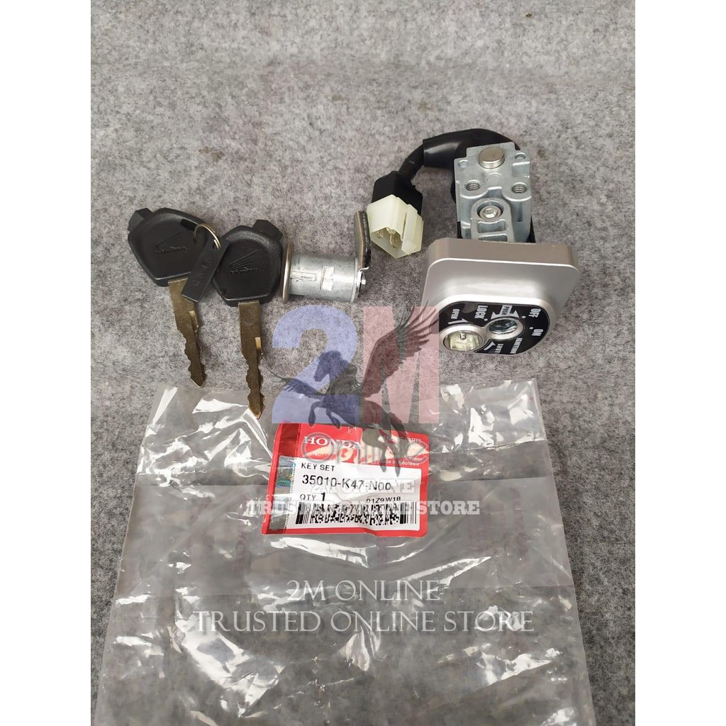 2m KEY SET KUNCI KONTAK NEW BLADE FI ORI AHM 35010-K47-N00