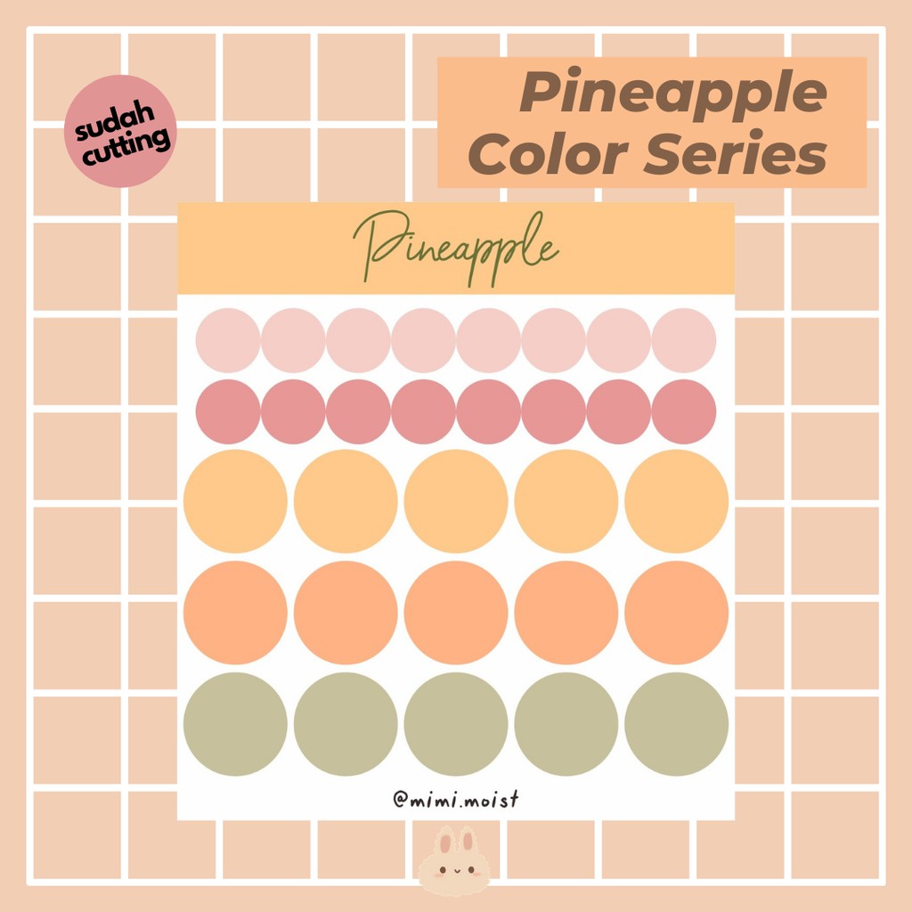 

pineapple sticker bujo deco untuk journaling scrapbook - mimimoist