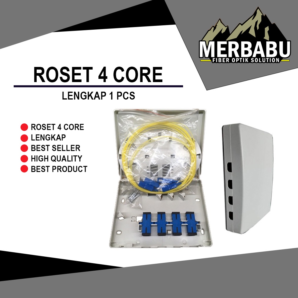 Roset 4core/Roset 4 core/roset 4c lengkap pigtail adapter SC-UPC